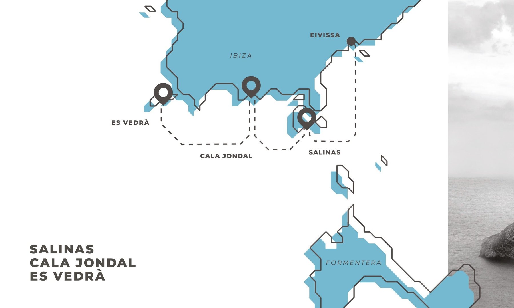 Southern Coast of Ibiza route map